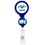 Custom Double Up Round Retractable Badge Reel (Polydome), 1.5" W x 4.60" H x 0.38" D, Price/piece