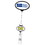 Custom Double Up Oval Retractable Badge Reel (Label), 2.10" W x 4.10" H x .39" D, Price/piece