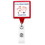 Custom Magnet Back Jumbo Square Badge Reel (Polydome), 1.5" L X 3.5" H X 0.52" D, Price/piece
