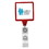 Custom Jumbo Anti-Microbial Square Retractable Badge Reel (Chroma Digital Direct ), 1.5" W X 3.5" H X 0.4" D, Price/piece