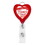 Custom Jumbo Heart Badge Reel w/Lanyard Attachment(Label), 1.54" W x 3.68" H x 0.92" D, Price/piece