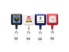 Custom Better Square Retractable Badge Reel (Label Only)