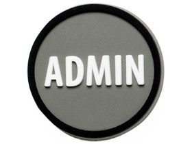 Custom Admin/ Administration Tag Along (Pre-Decorated), 1.25" Diameter x 0.2" D