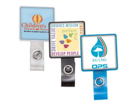 Custom Square TagID Badge Holder (Label Only)