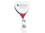 Custom Jumbo Patriot Heart Retractable Badge Reel (Label Only), 1.53" W X 3.5" H X 0.42" D, Price/piece