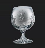 Custom Set of 2 11 Oz. Lead Crystal Brandy Glass