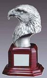 Blank American Eagle Head on Rosewood Base Trophy