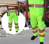 Custom Safety Pants Ansi Class E Neon Green