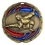 Custom 2 1/2" Color Epoxy Medallion Martial Arts In Gold, Price/piece