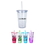 Custom 15oz Plastic Tumbler Cup With Straw, 4" Diameter x 6 3/8" H, Price/piece