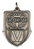 Custom 100 Series Stock Medal (Graduate) Gold, Silver, Bronze