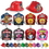 Blank Plastic Fire Hats w/ Stock Paper Shields, Price/piece