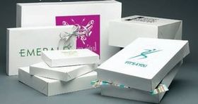 Custom White Gloss Apparel Box (11.5"X8.5"X1.625")