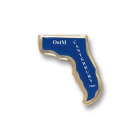 Custom Florida Printed Stock Lapel Pin