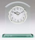 Blank Glass Award w/ Quartz Movement Clock w/ Arabic Numerals (4 3/4