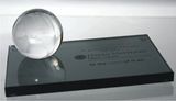 Custom Optic Globe on Base Award, 4