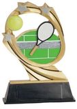 Custom Tennis Cosmic Resin Figure Trophy (5 1/2
