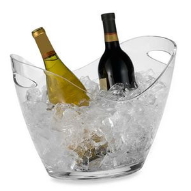 Custom 8 Liters Clear Ice Bucket, 14" L x 11 1/4" H x 8" D