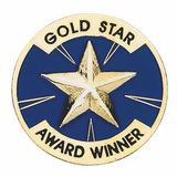 Blank Gold Star Award Winner Pin (1