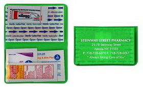 Custom Sun Care Case w/ 2 Sunscreen (Ultra Vibrant TEK Translucent Vinyl Colors), 4" W x 5" H