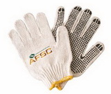 Custom Cotton Work Gloves W/ Rubber Grip Dots