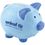 Custom 3-3/4"x3"x3" Blue Ceramic Piggy Bank, Price/piece