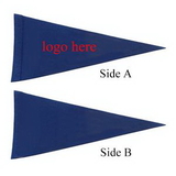 Custom 9'' x 24'' Triangle Felt Flag