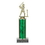 Custom Green Splash Column Trophy w/Figure Mount (8 1/2"), Price/piece