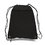 Blank Polyester drawstring bag with outside zipper pocket, 15" W x 18.75" H, Price/piece