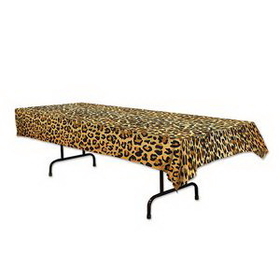 Custom Leopard Print Table Cover, 54" W x 108" L