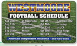 Custom Rounded Corners Sports Schedule Magnet 7