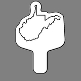 Custom Handheld Fan W/ Outline of West Virginia