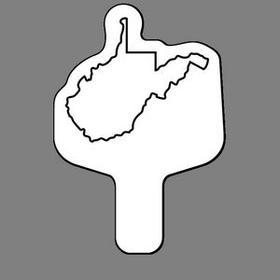 Custom Handheld Fan W/ Outline of West Virginia