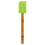 Custom Silicone Spatula with Bamboo Handle - Green, 11 3/4" L x 1 1/2" W x 1/4" Thick, Price/piece