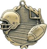 Custom Sculptured Football Medal, 2.5