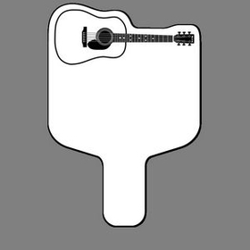 Custom Hand Held Fan W/ Acoustic Guitar, 7 1/2" W x 11" H