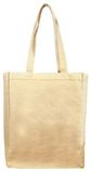 Natural Cotton Canvas Tote Bag w/ Full Gusset - Blank (11