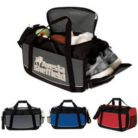 Custom Logo Sport Duffle, Duffel Bag, Travel Bag, Gym Bag, Carry on Luggage Bag, Weekender Bag, 19" L x 11.5" W x 10.25" H
