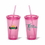 16 oz. Double Wall Acrylic Tumbler with Straw, Personalised Tumbler, Custom Logo Tumbler, 6.25" H x 3.75" Diameter x 2.5" Diameter, Price/piece