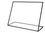 Custom Clear Horizontal Slant Back Single Sided Easel Sign (No Insert) 6"x4", Price/piece