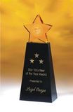 Custom Crystal Golden Star Award (8