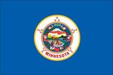 Custom Endura Poly Mounted Minnesota State Flag (12