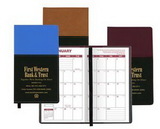 Custom Mystic Series Soft Cover 2 Tone Vinyl Monthly Planner / 2 Color