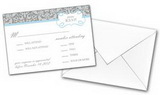 Custom Wedding Thank You Card W/ Printed Envelopes (3.5