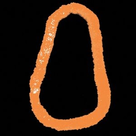 Blank Orange Plastic Leis (1"X34")