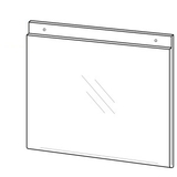 Custom Horizontal Top Loading Wall Poster Frame with Holes (11