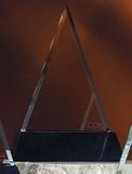 Custom Pyramid/ Triangle Jade Glass Award (6
