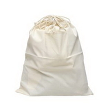 Blank Cotton Small Laundry Bag with front pocket, 18