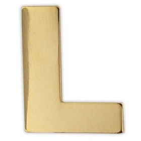 Blank Gold L Pin, 3/4" W