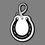 Custom Horseshoe (Up) Bag Tag, Price/piece